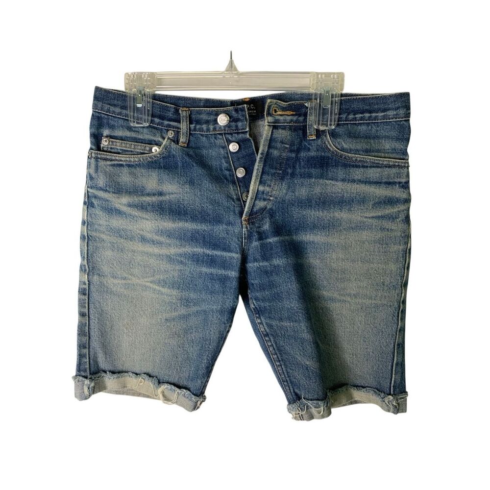 A.P.C. New Cure H Jean Tres Etroit jean denim shorts men's size 32